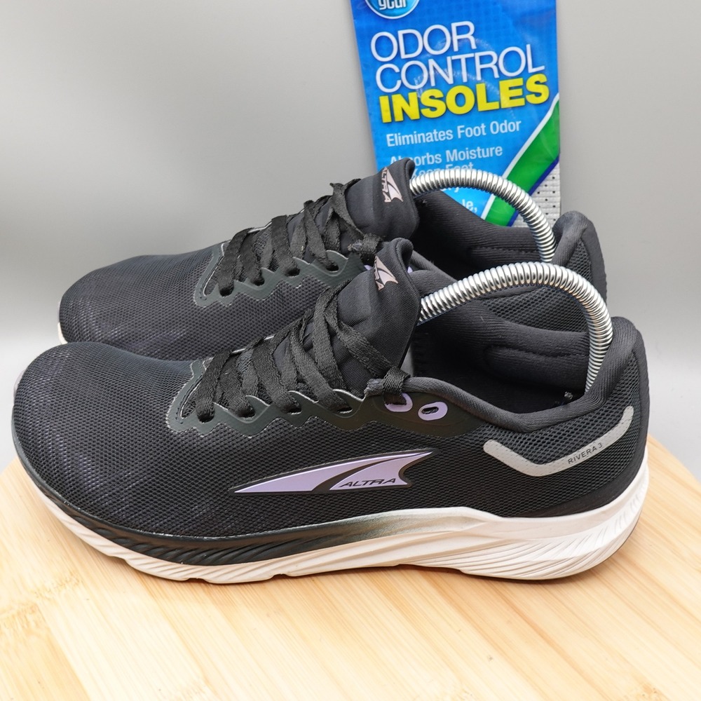 Altra Shoes Women 9.5 Black Rivera 3 Road Running Sneakers Trail AL0A7R7N000